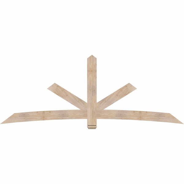 Ekena Millwork Alberta Smooth Timber Gable Bracket, Douglas Fir, 108"W x 40"H x 1 1/2"D x 5 1/2"F, 9/12 Pitch GBW108X40X0206ALB00SDF - main
